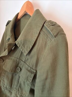 LOFT Women's Olive Utility Peplum Jacket